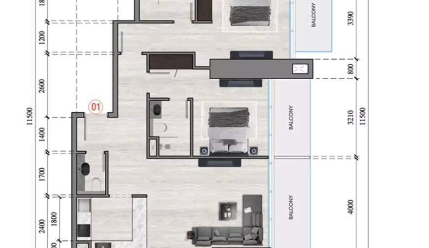 Plans Auresta Tower