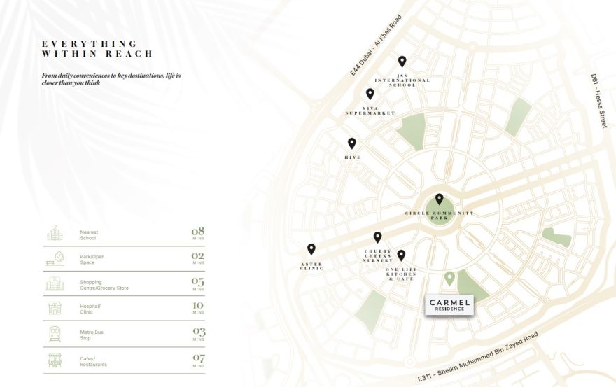 Site plan – Carmel Residences