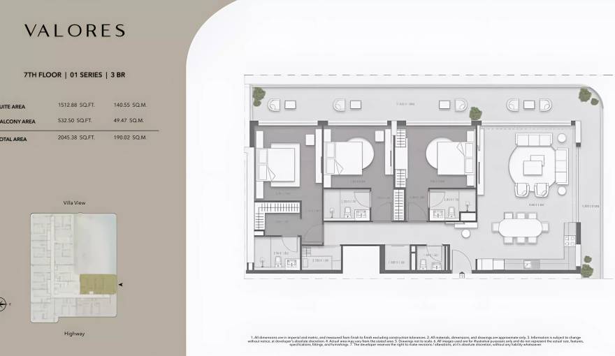Plans Valores Residences
