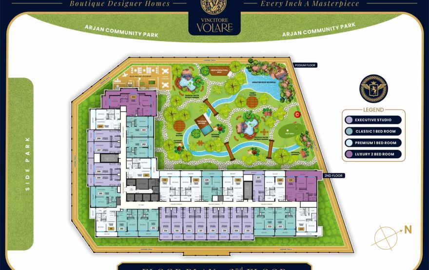 Site plan – Vincitore Volare