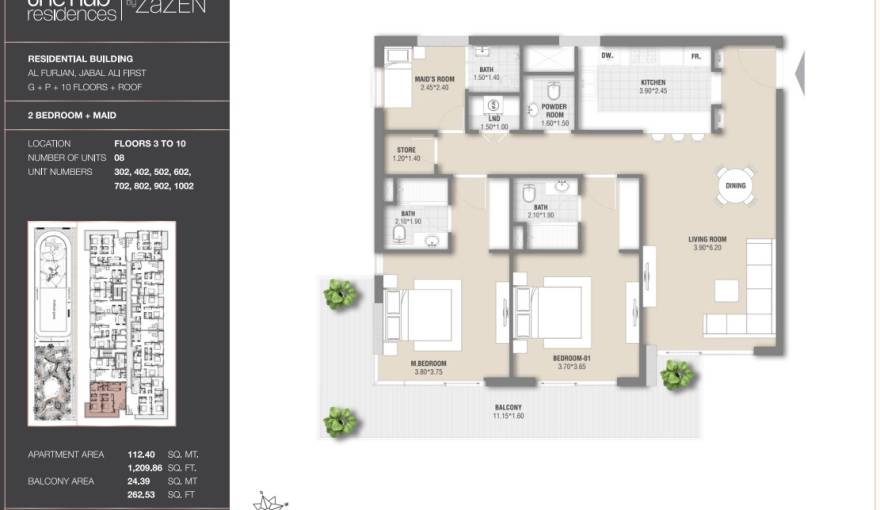Plans The Hub Residences