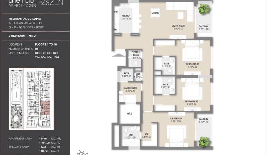 Plans The Hub Residences
