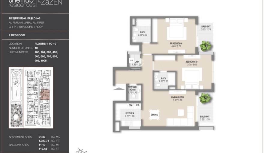 Plans The Hub Residences
