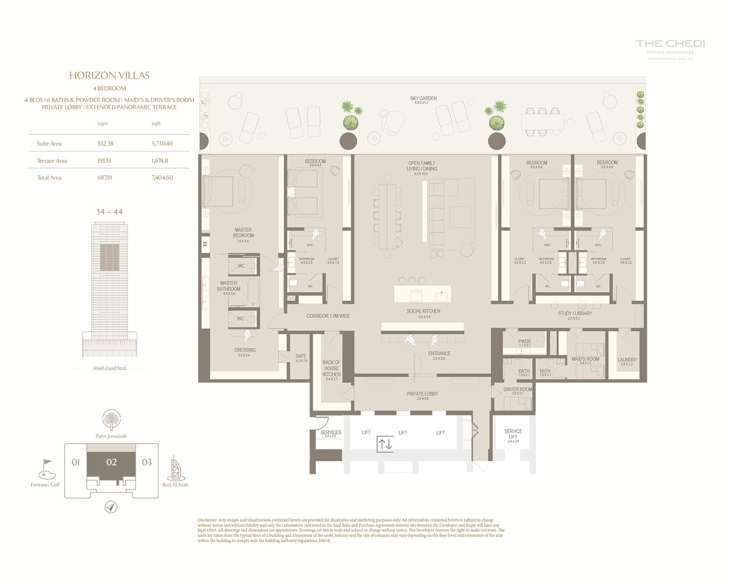 Curated visual reference: Penthouse Apartments With In Residence Private Chefs Reference: The Chedi Private Residences Apartments Penthouses Duplexes In Dubai
