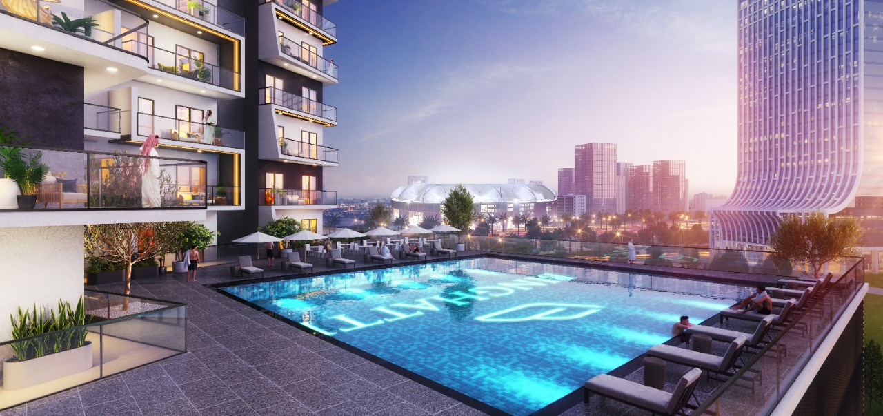 Floor plans and Master plan for Binghatti Luna Apartments, Dubai