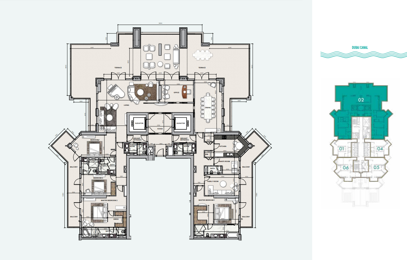 Urban Oasis at Business Bay, Dubai - Dar Al Arkan