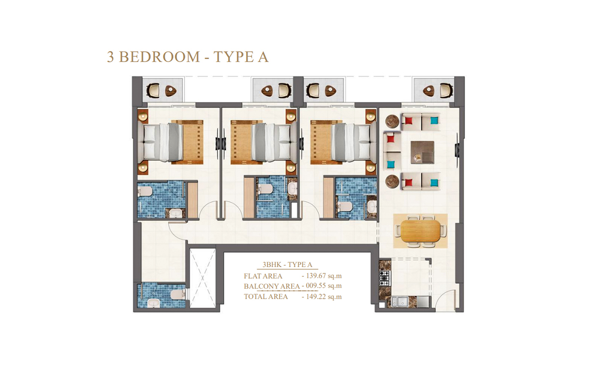Arabian Gate 1 Apartments Apartments in Dubai